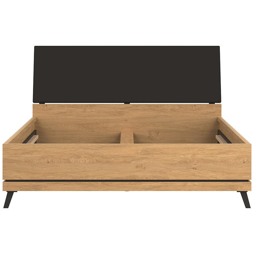 Posteľ Ate At15/160 Dub/čierna