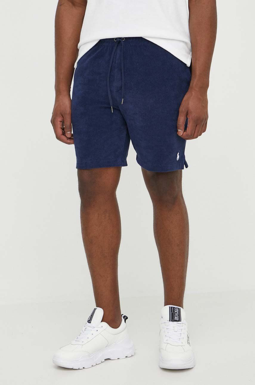 Šortky Polo Ralph Lauren pánske, tmavomodrá farba, 710901046
