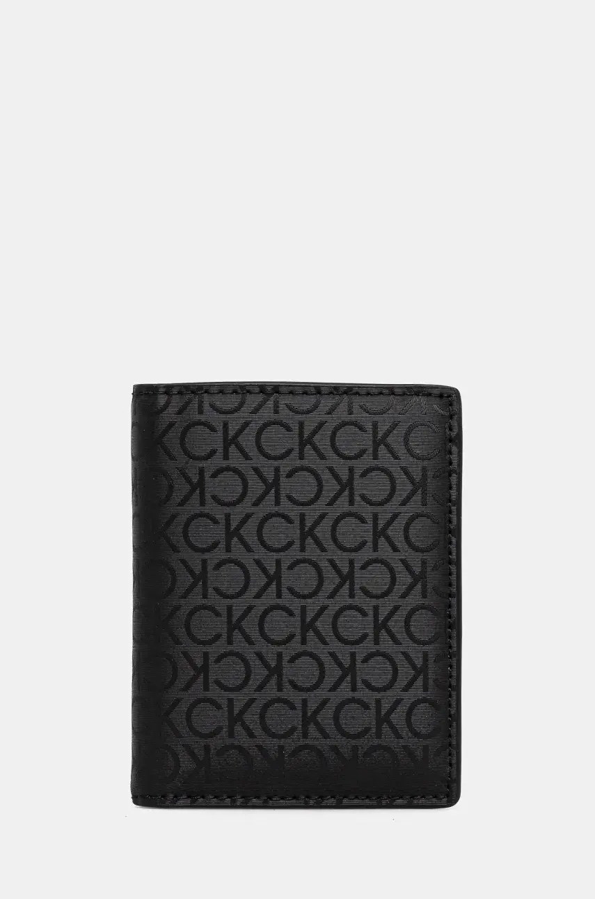Peňaženka Calvin Klein pánska, čierna farba, K50K512920