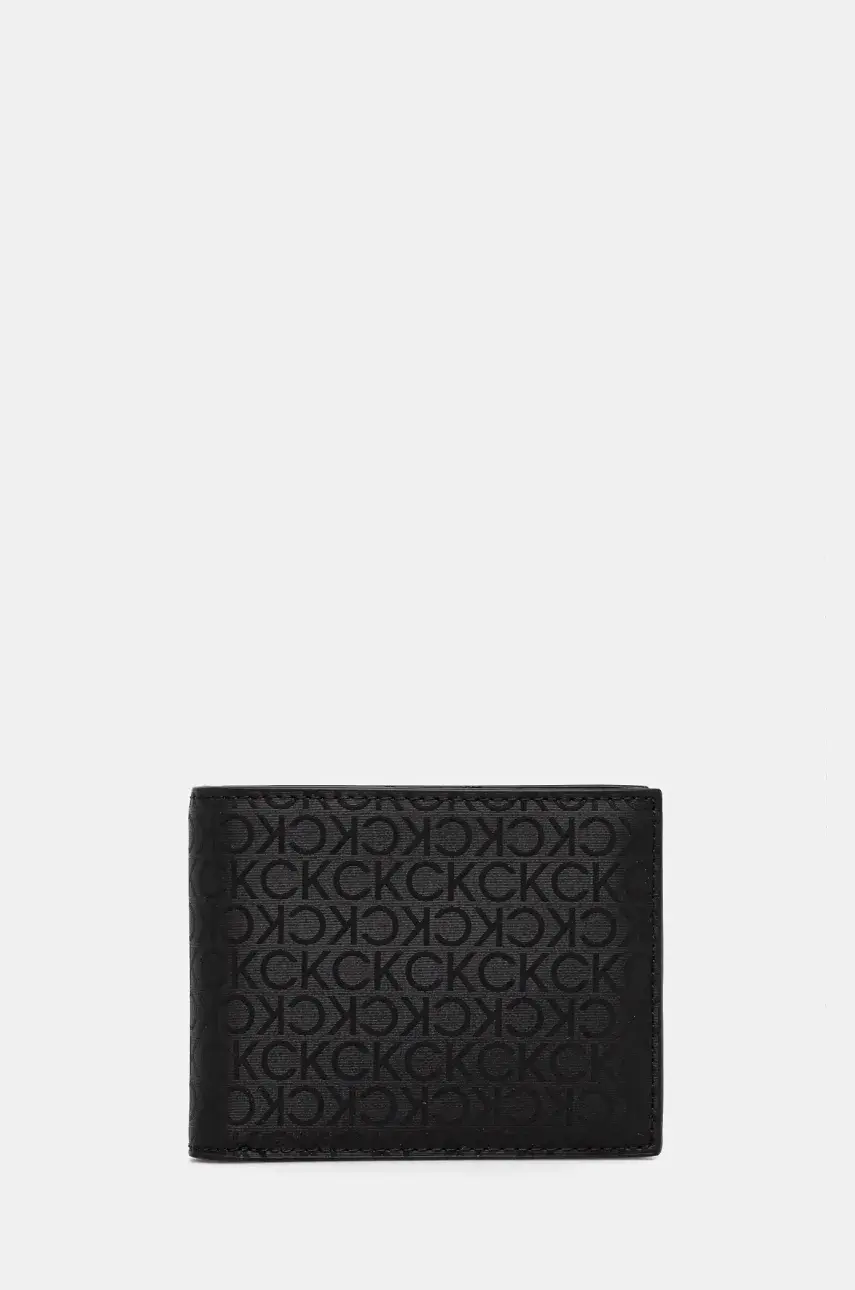 Peňaženka Calvin Klein pánska, čierna farba, K50K512865