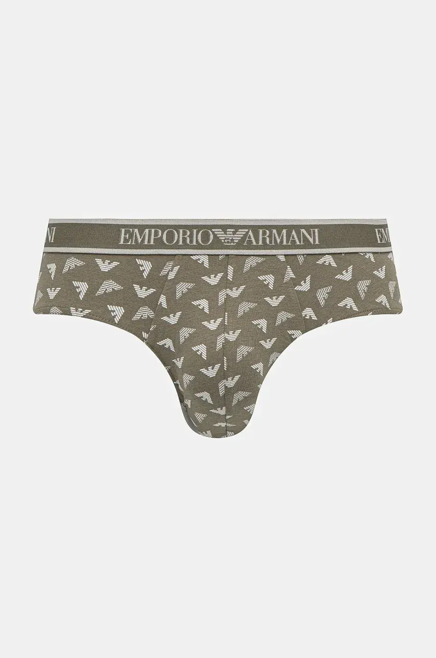 Slipy Emporio Armani Underwear 3-pak pánske, čierna farba, EM000369 AF10779