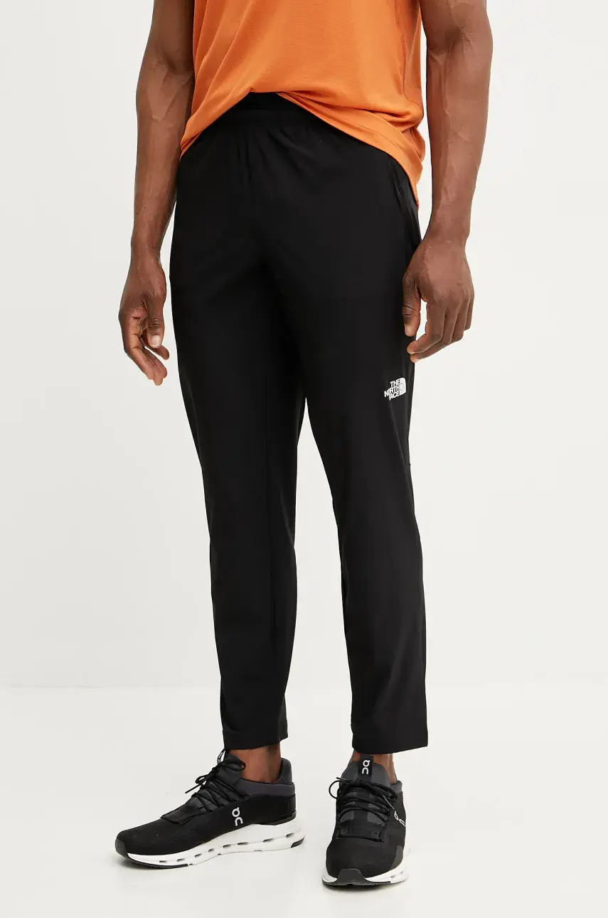 Športové nohavice The North Face 24/7 pánske, čierna farba, jednofarebné, NF0A8BESJK31