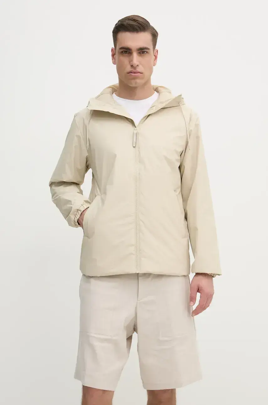 Bunda Rains Lohja Insulated Jacket W3T1 béžová farba, prechodná, 15770