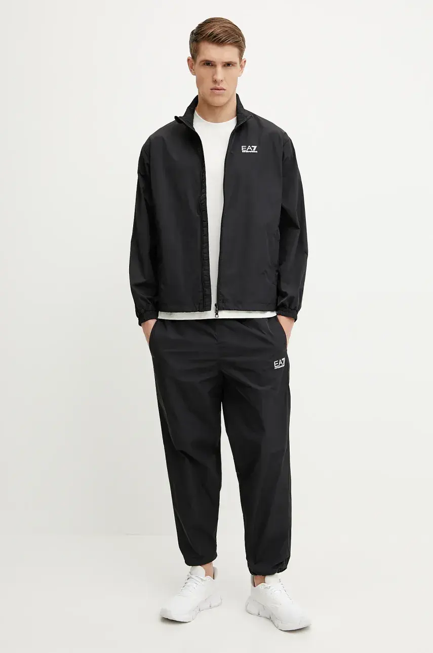 Tepláková súprava EA7 Emporio Armani pánska, čierna farba, AF13190.7M000213