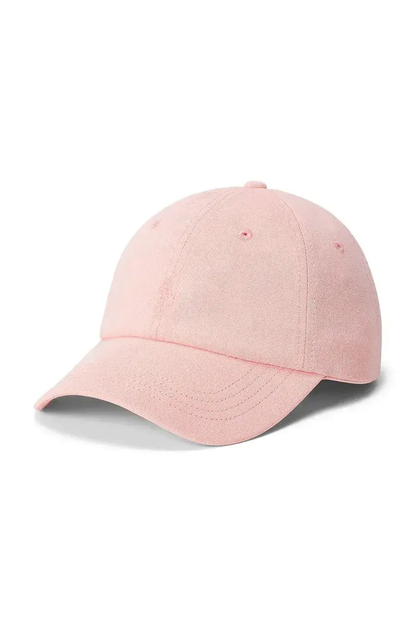 Bavlnená šiltovka Polo Ralph Lauren ružová farba, jednofarebná, 211967365