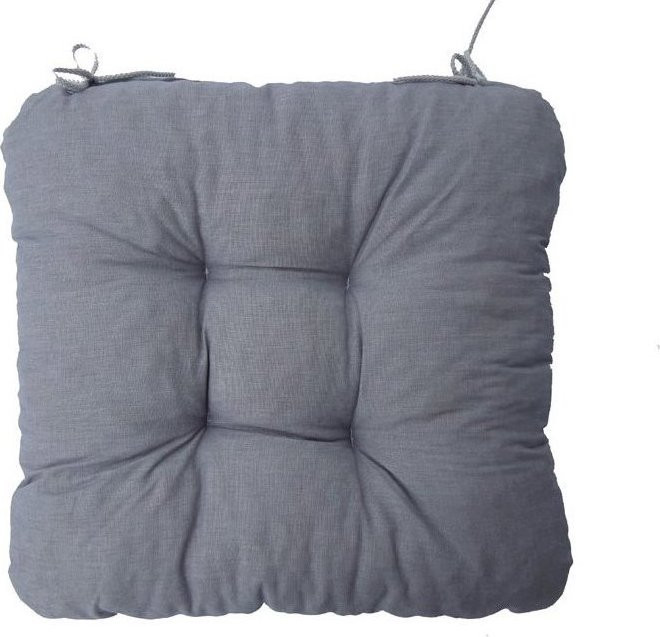 TEXTILOMANIE Podsedák na židli Soft světle šedý
