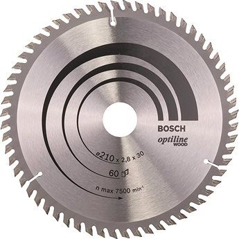 Bosch Pílový kotúč Optiline Wood 210 × 30 × 2,8 mm, 60 2.608.641.190