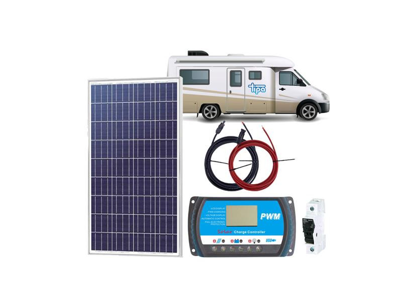 Solárna zostava Karavan SOLARFAM 200Wp celočierný