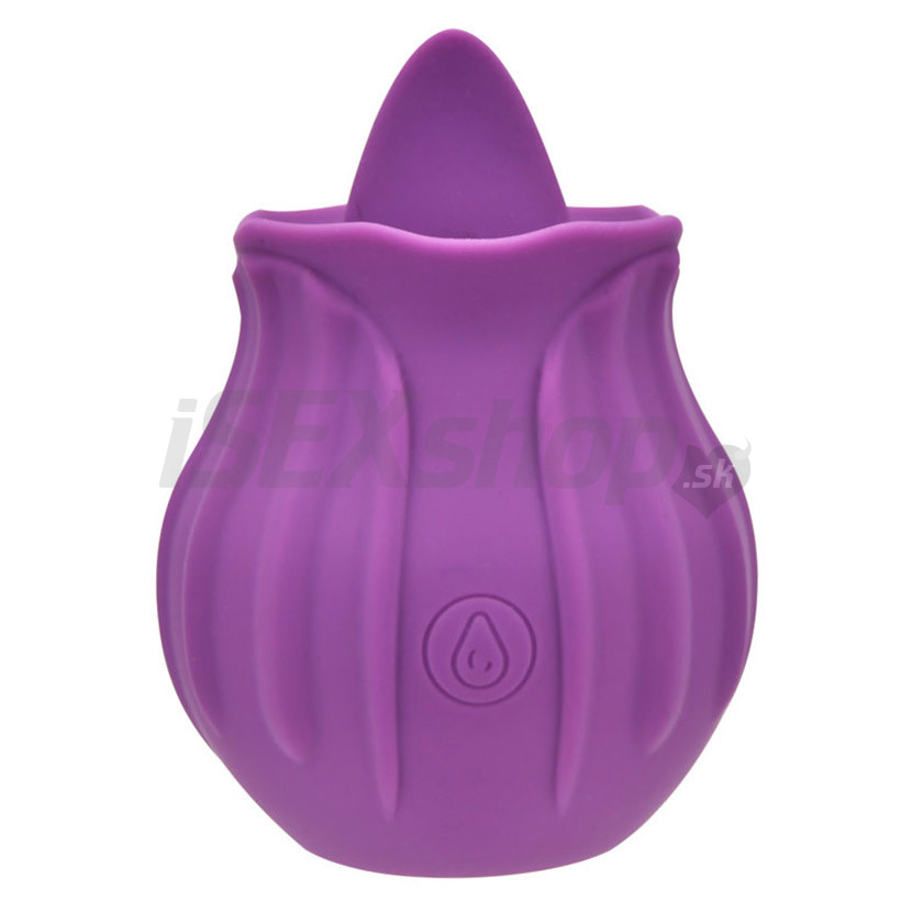 Licking Rose vibračný orálny stimulátor fialový - poškodený obal
