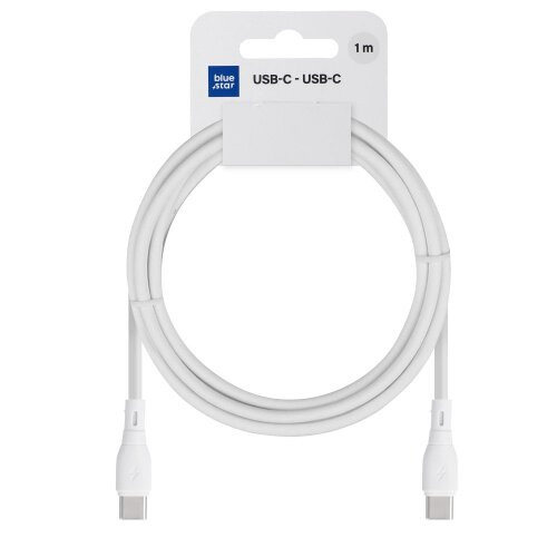 Blue Star Eco kábel USB-C/USB-C 60W 1M - biely
