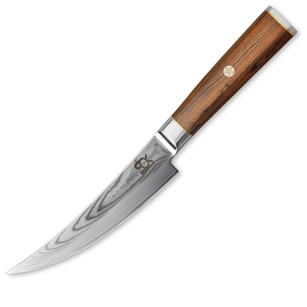 Nôž na vykosťovanie SOK COCOBOLO WHITE DAMASCUS 15 cm, hnedá, Dellinger