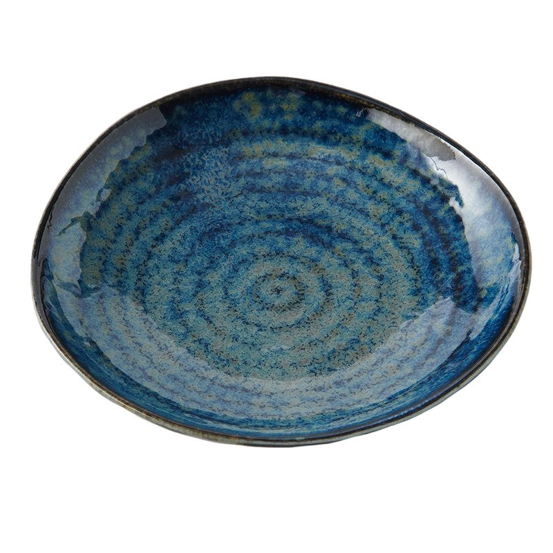 Tácka na tapas INDIGO BLUE 13,5 cm, modrá, keramika, MIJ