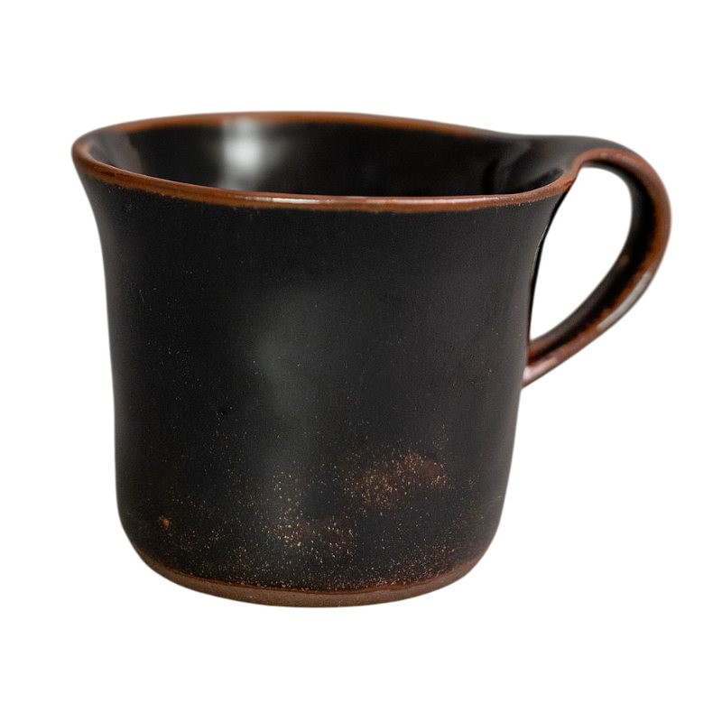 Hrnček TENMOKKU 150 ml, čierna, keramika, MIJ