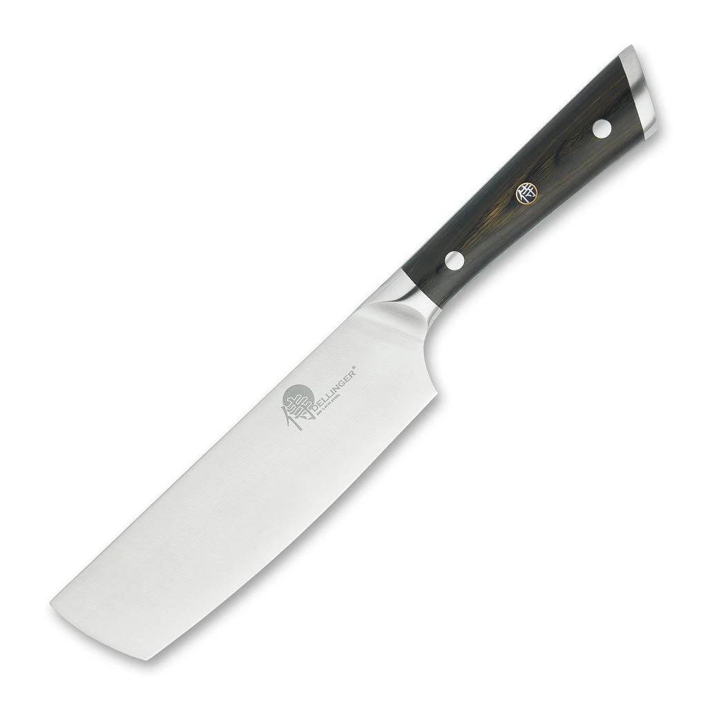 Nôž na zeleninu NAKIRI GERMAN BLACK SAMURAI 15 cm, čierna, Dellinger
