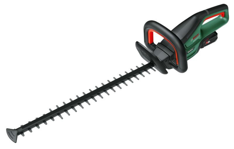 BOSCH UniversalHedgeCut 18V-55, akumulátorové nožnice, 18 V, dĺžka čepele 55 cm, rozstup zubov 22 mm, akumulátor 2.5 Ah