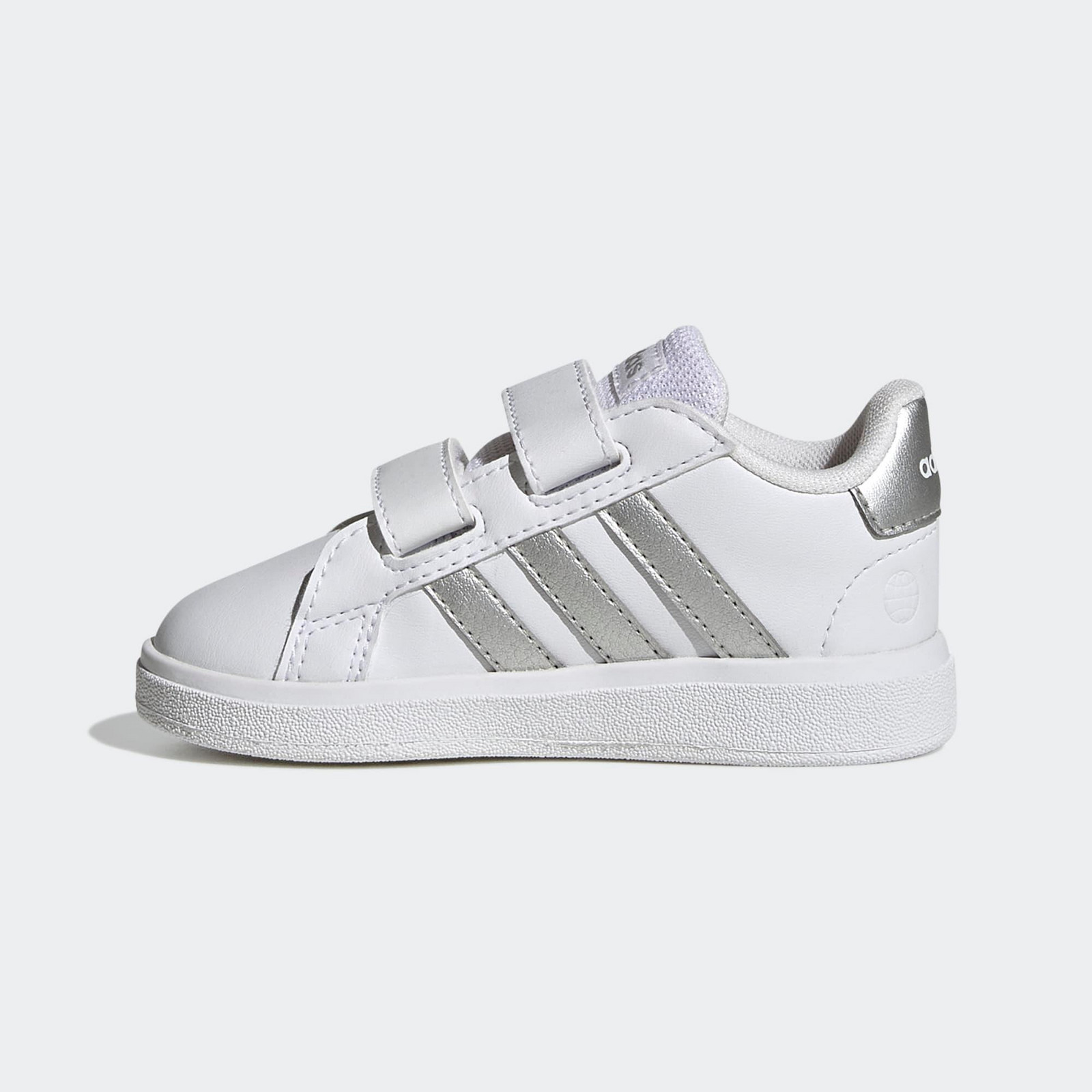 ADIDAS Grand Court 2.0 detská obuv bielo-strieborná