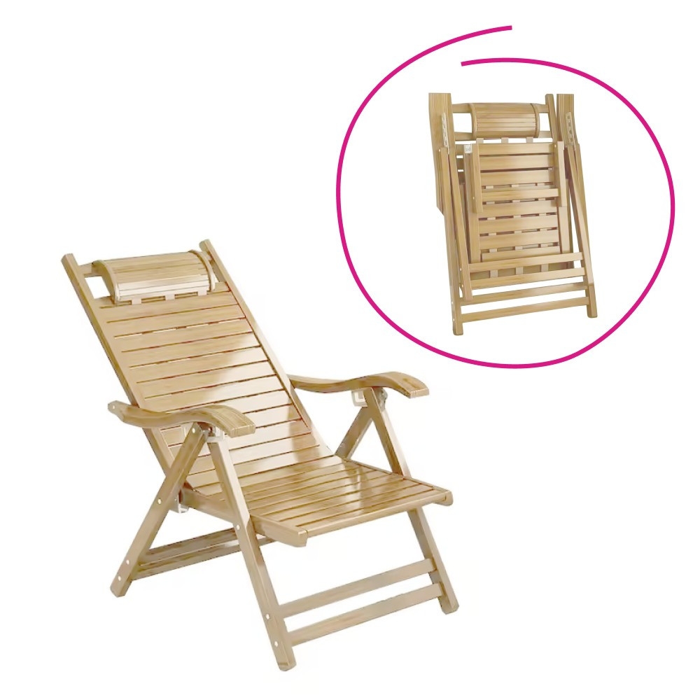 KONDELA Ursel záhradné lehátko prírodná