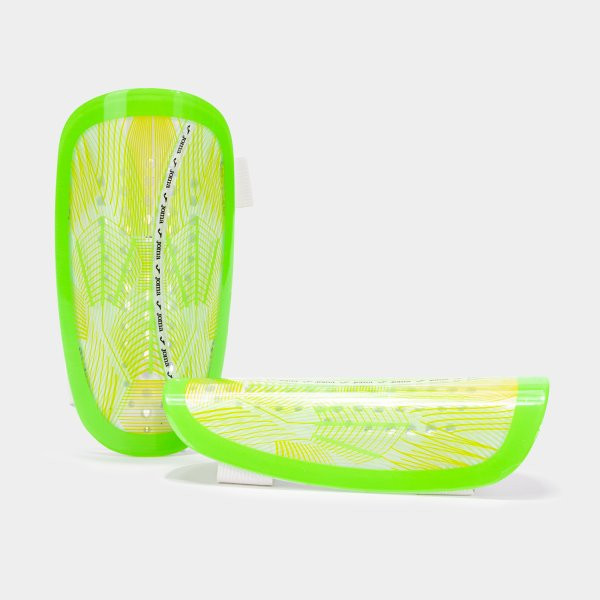 ATTACK SHIN GUARDS FLUOR GREEN FLUOR YELLOW L