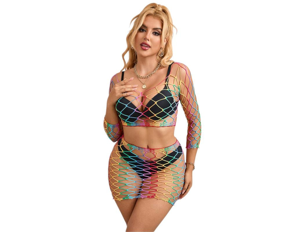 Subblime 952440 - dúhová sieťovaná súprava - S-L
