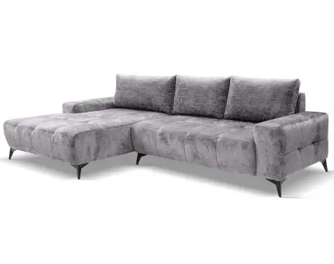 Rohová sedačka Mauro, holubia sivá látka, ľavý roh%