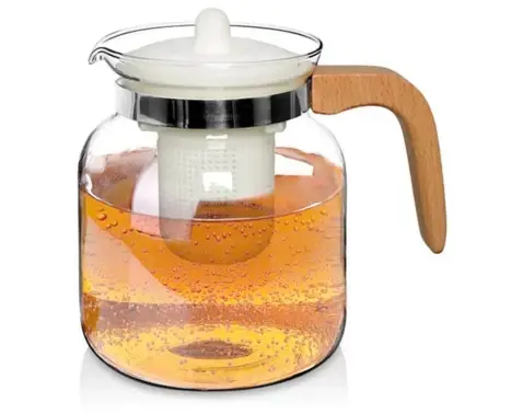 Kanvica na čaj 1,5 l, sklo%