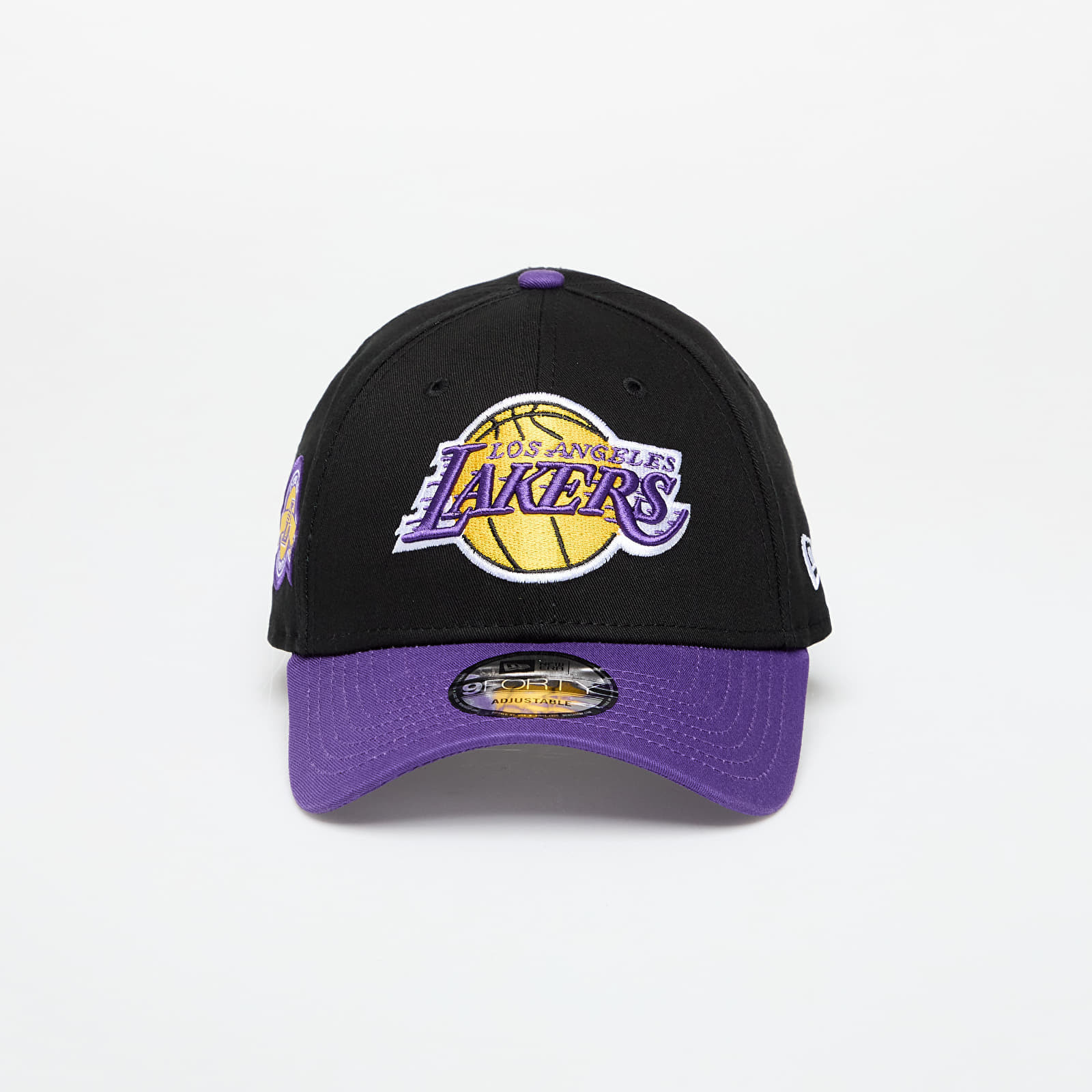 Šiltovka New Era Los Angeles Lakers 9FORTY NBA Side Patch Adjustable Cap Black/ Trp Universal