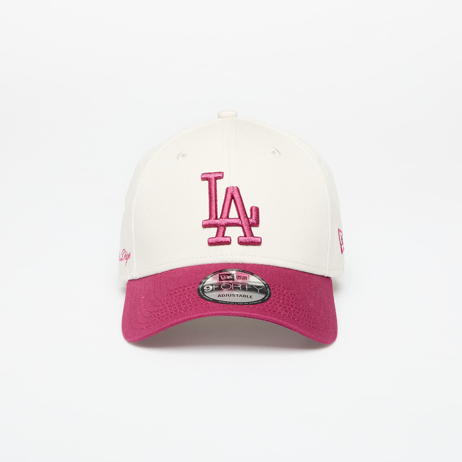 Šiltovka New Era Los Angeles Dodgers 9FORTY Side Script Adjustable Cap Ivory/ Chj Universal