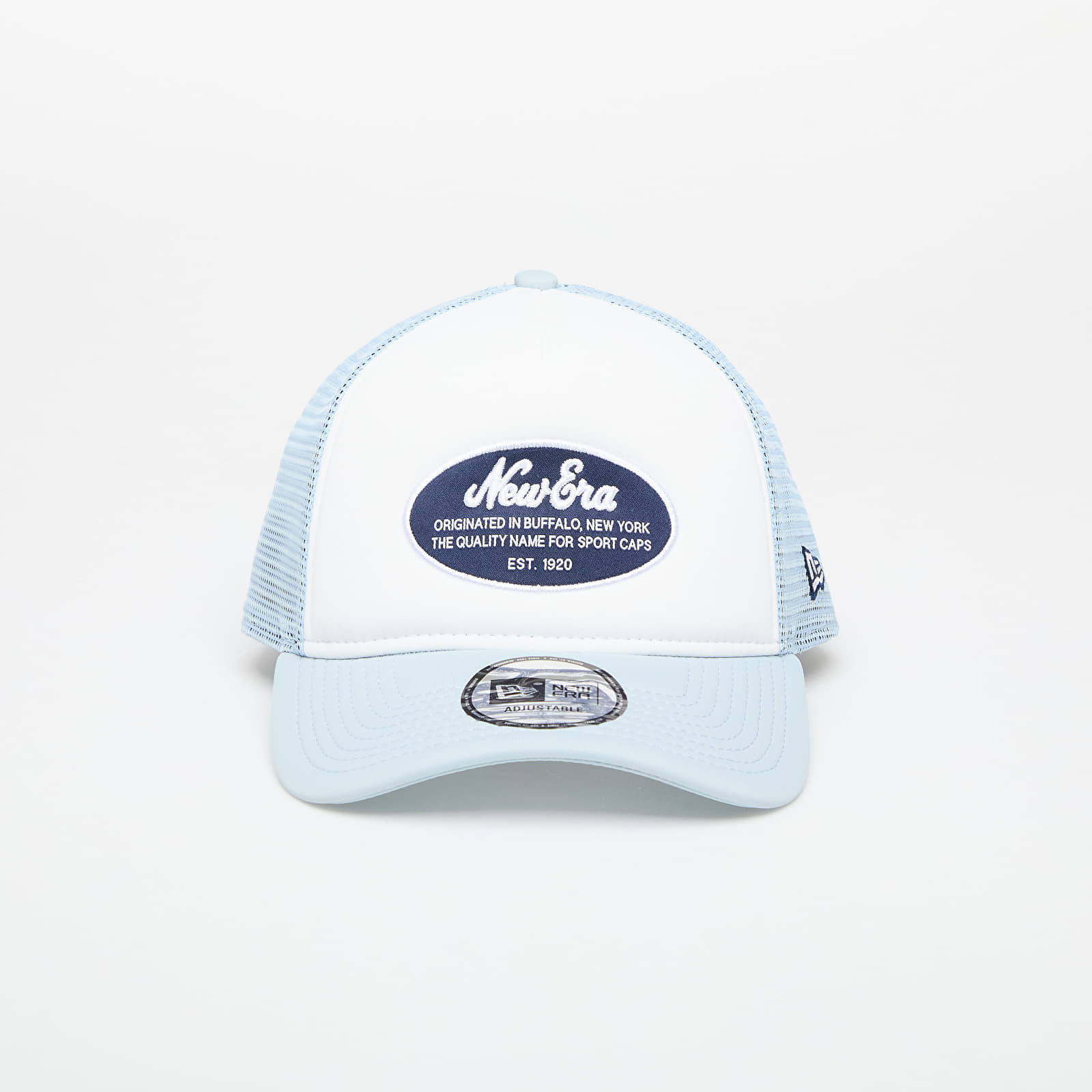 Šiltovka New Era 9FORTY Oval Foam Patch Trucker Cap White/ Pastel blue Universal