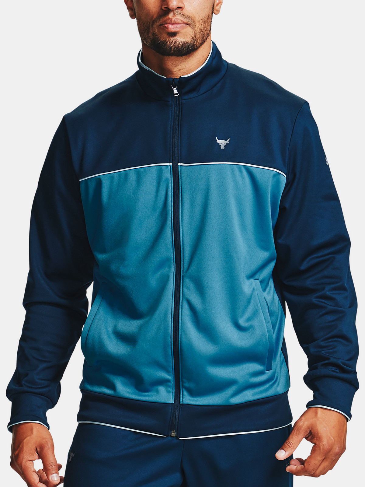 Under Armour Sweatshirt PJT ROCK KNIT TRACK JKT-NVY - Men's
