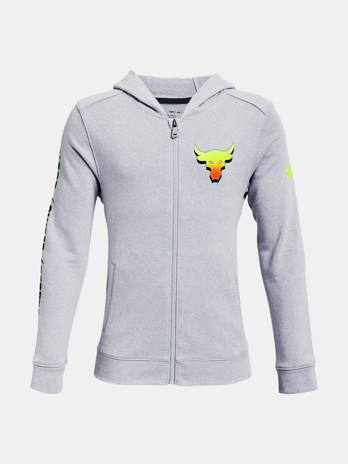 Under Armour Sweatshirt UA Project Rock Terry FZ-GRY - Boys