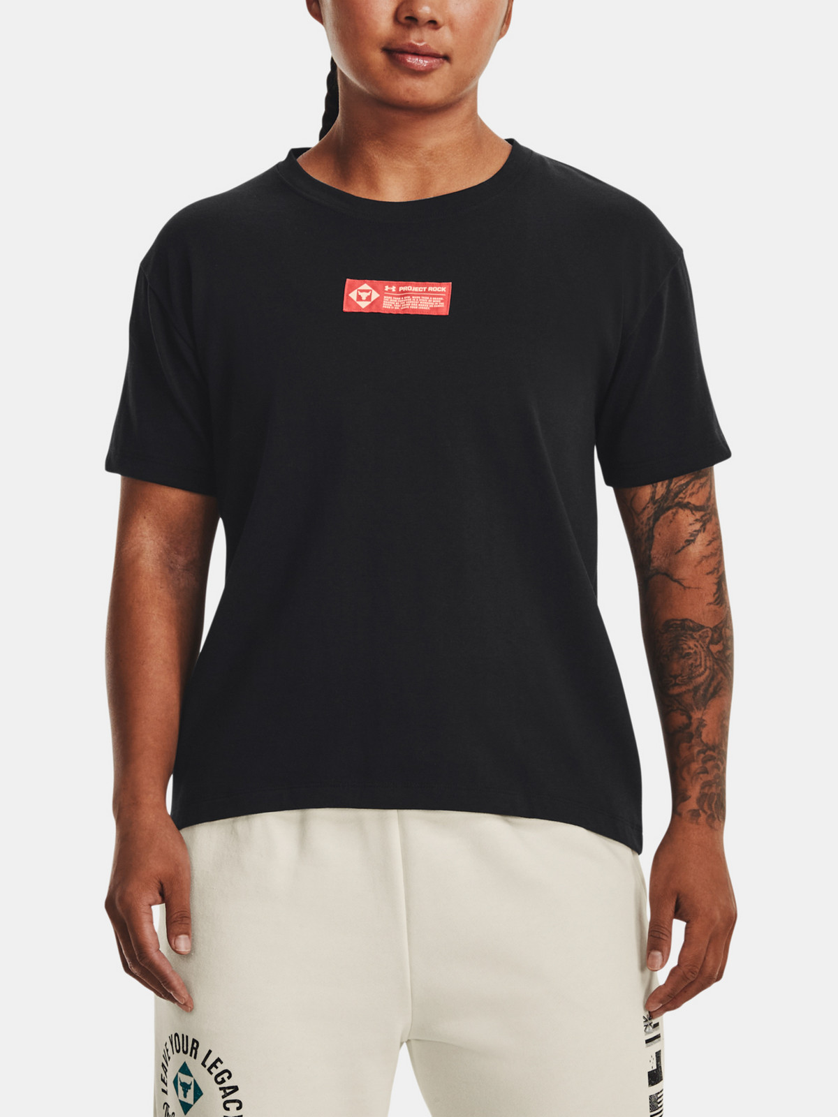 Under Armour T-shirt UA PJT ROCK GLOBE SS-BLK - Women's