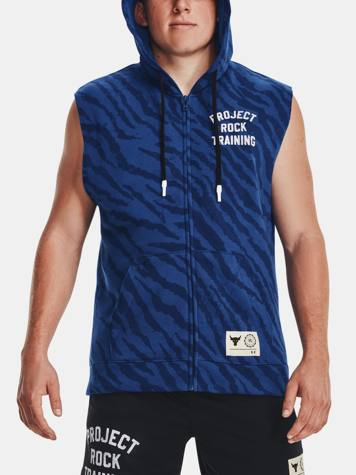 Under Armour Sweatshirt Pjt Rck Rival Pt SL FZ TG-BLU - Men's