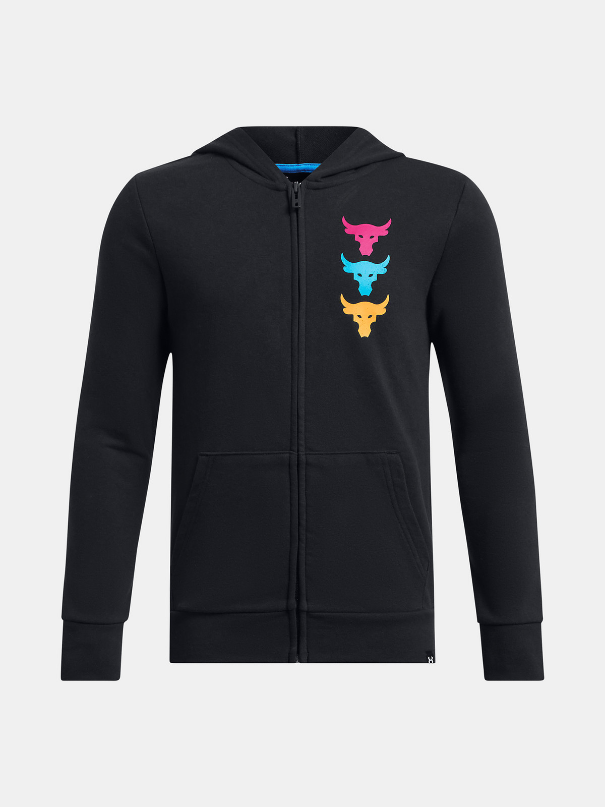 Under Armour Sweatshirt Pjt Rck Boys LS FZ HD Q2-BLK - Boys