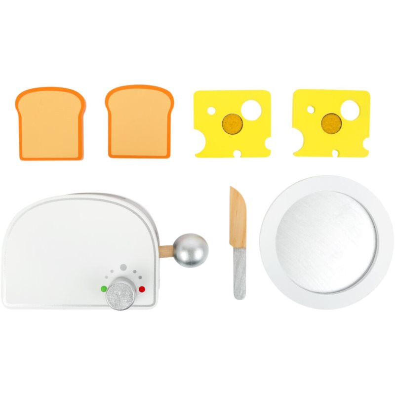 Small foot Wooden Toaster Breakfast sada hračiek z dreva 3y+ 7 ks