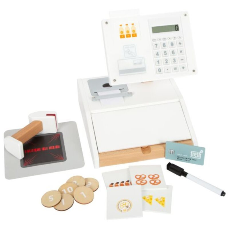 Small foot Wooden Toy Cash Register Fresh hračka z dreva 3 y+ 1 ks
