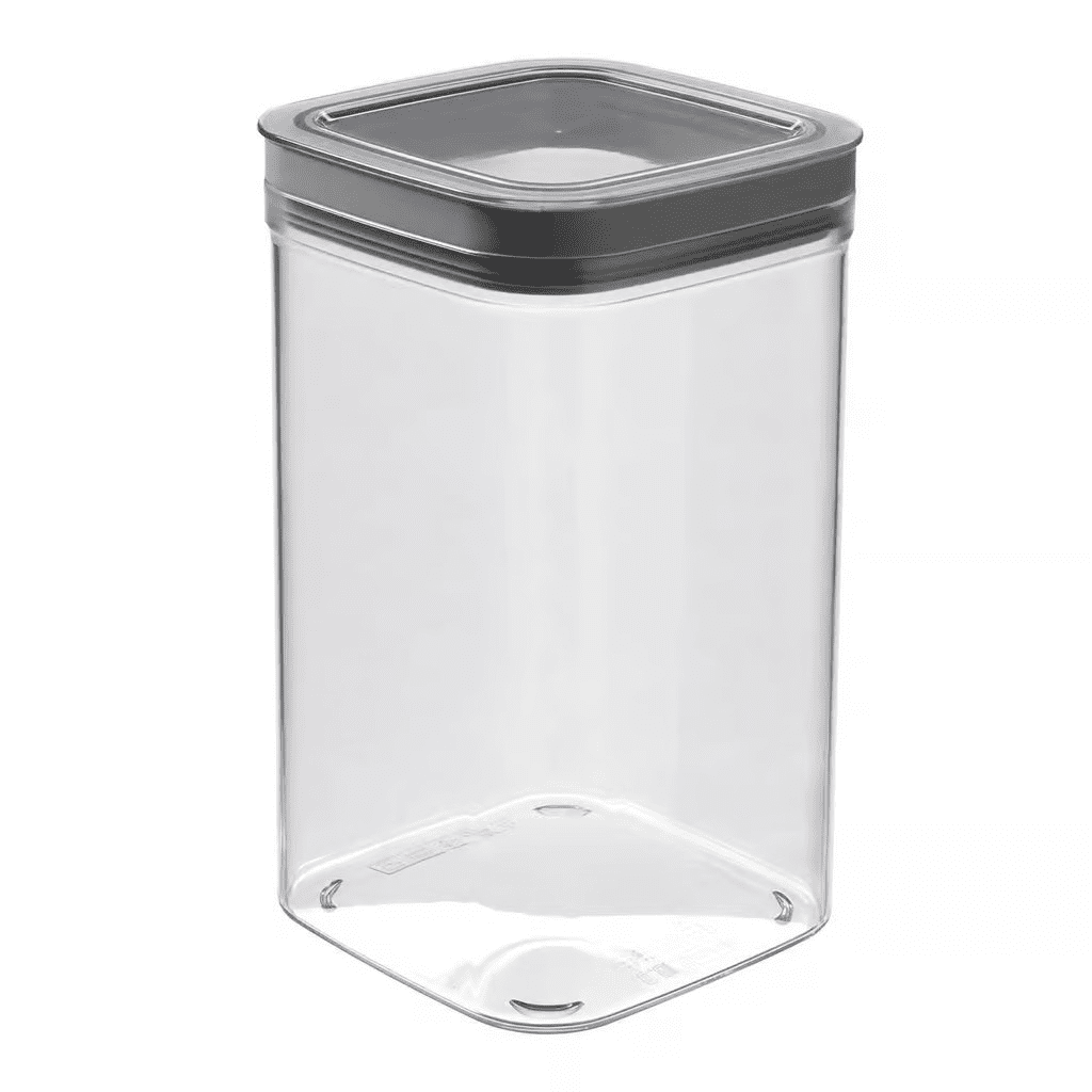 CURVER Dóza na potraviny DRY CUBE 1,8 l | transparentná / sivá