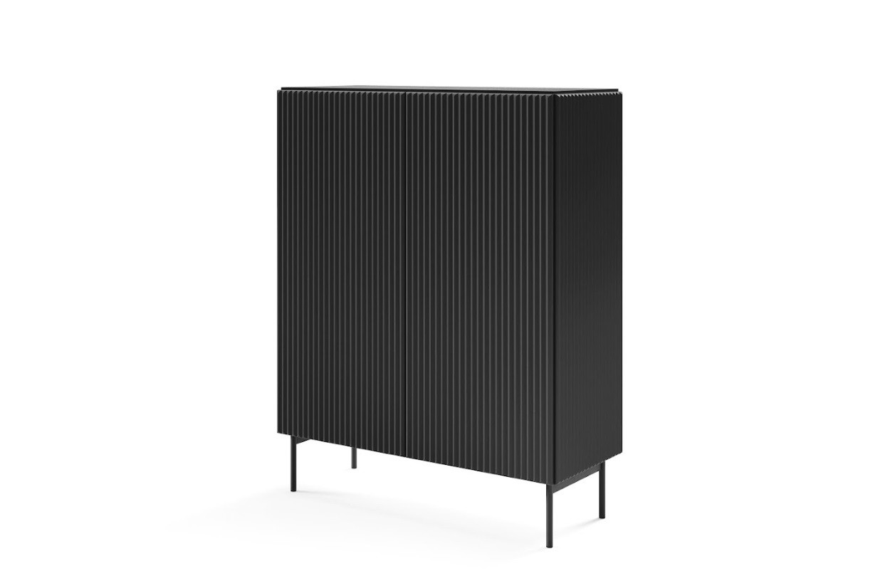 ArtLas Komoda POLY 2D | čierna
