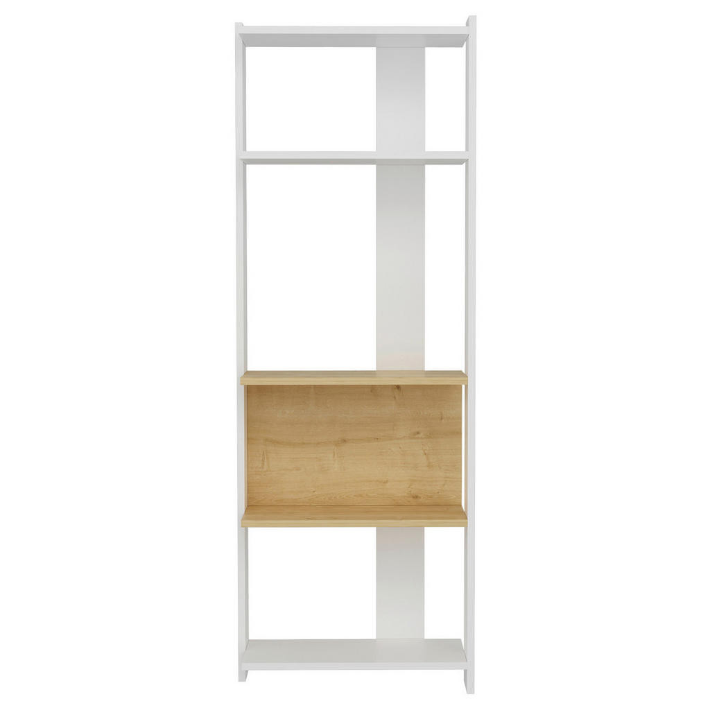 MID.YOU REGÁL, biela, farba duba, 58,6/165/26,8 cm