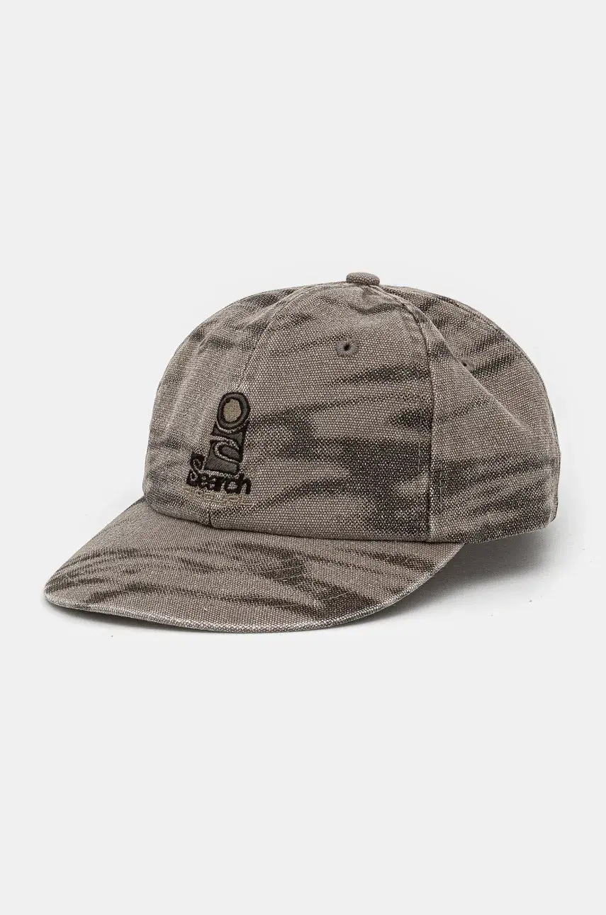 Bavlnená šiltovka Rip Curl pánska, hnedá farba, s nášivkou, 1FWMHE