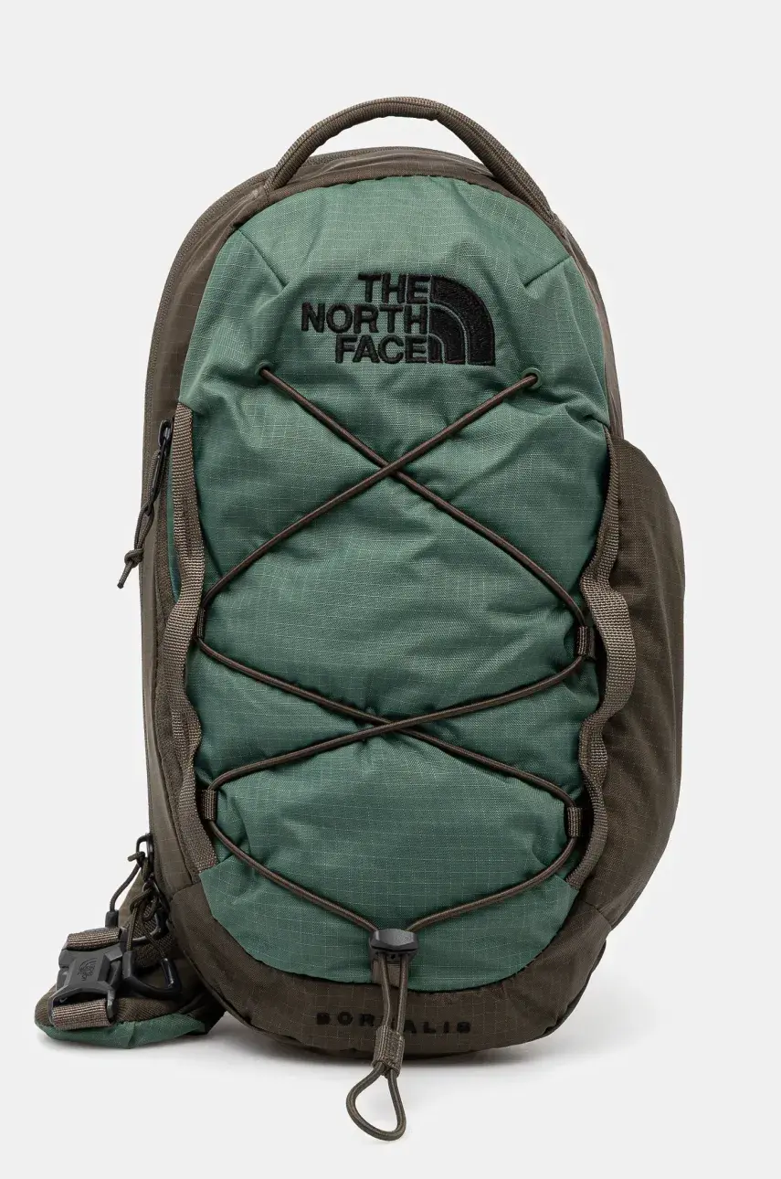 Ruksak The North Face Borealis Sling 6L zelená farba, malý, jednofarebný, NF0A52UPBEI1