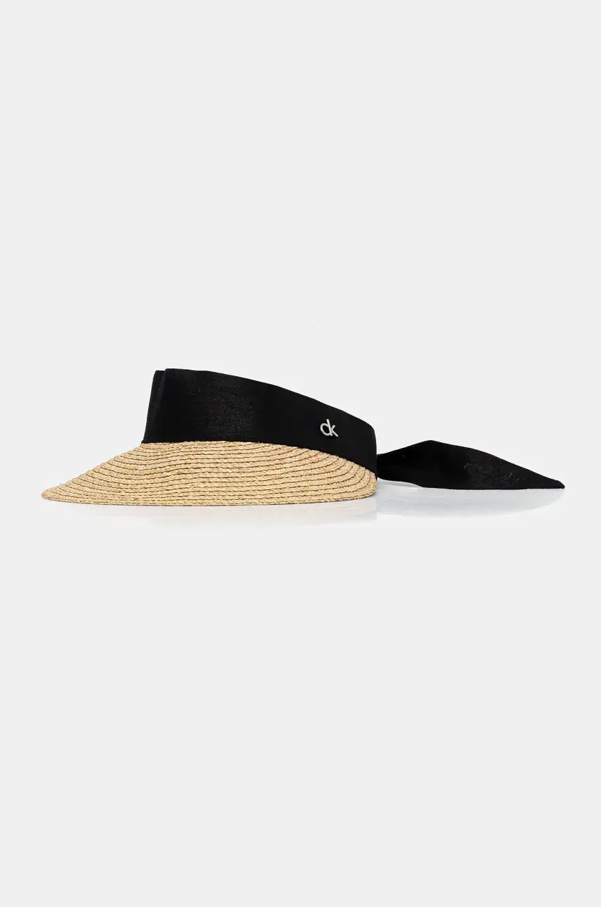 Šilt Calvin Klein béžová farba, jednofarebná, K60K612916