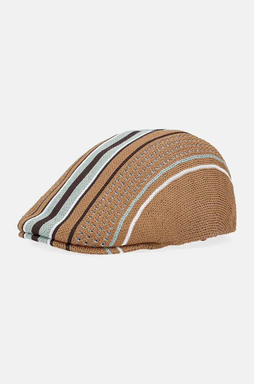 Čiapka so šiltom Kangol CLUBHOUSE STRIPE 507 pánsky, zelená farba, K3748.TS241