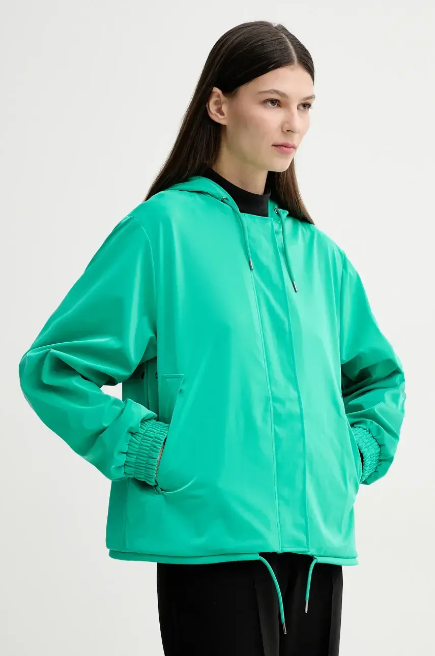 Bunda Rains String W Jacket W3 zelená farba, prechodná, 18040