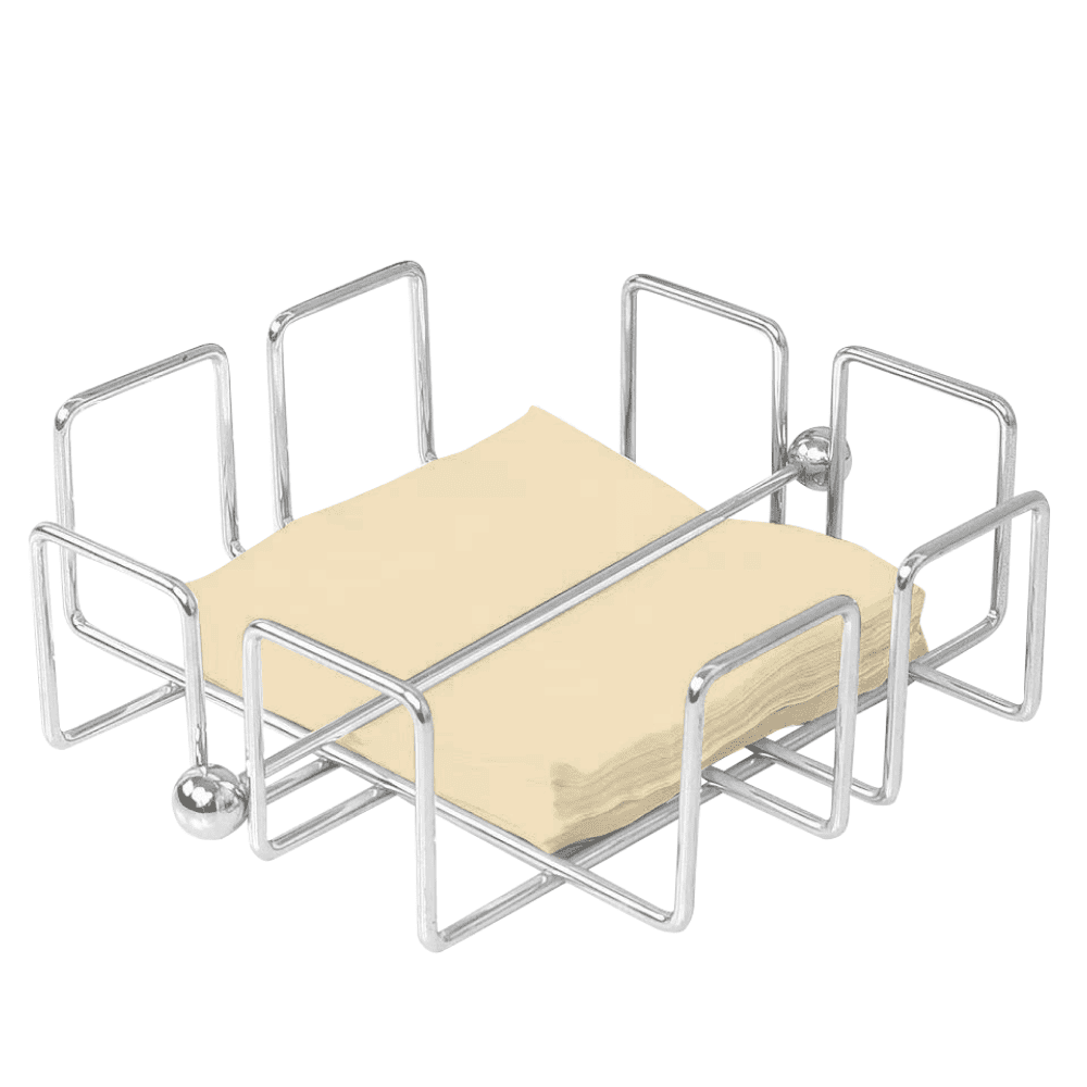 Stojan na servítky, strieborná, PALINO