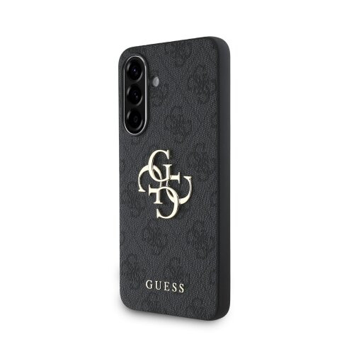 Guess PU 4G Metal Logo Zadní Kryt pro Samsung Galaxy A56 Grey
