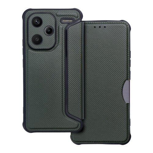 Puzdro Razor Book Xiaomi Redmi Note 13 Pro Plus 5G - tmavo-zelené