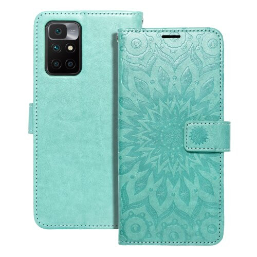 Puzdro Mezzo Book Xiaomi Redmi 10/10 2022, vzor mandala - zelené
