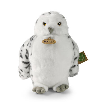 Rappa Plyšová sova/sovica snežná 28 cm ECO-FRIENDLY