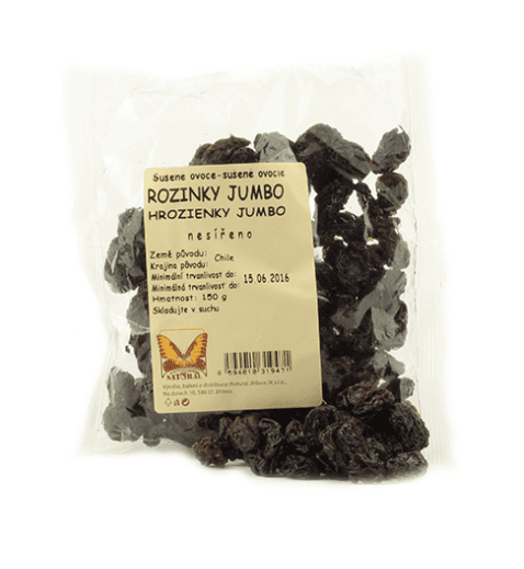 Natural Jihlava Hrozienka JUMBO nesírené 150g 150 g
