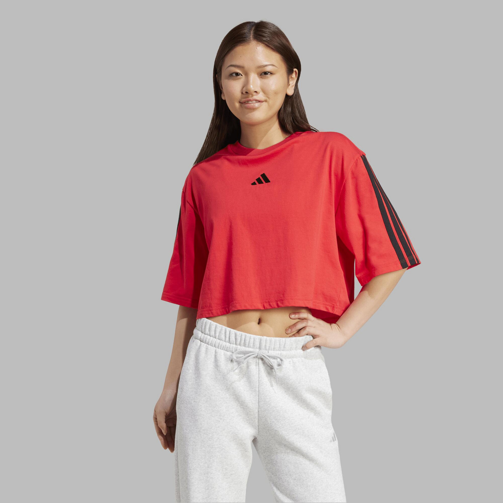 ADIDAS krátke dámske tričko červené